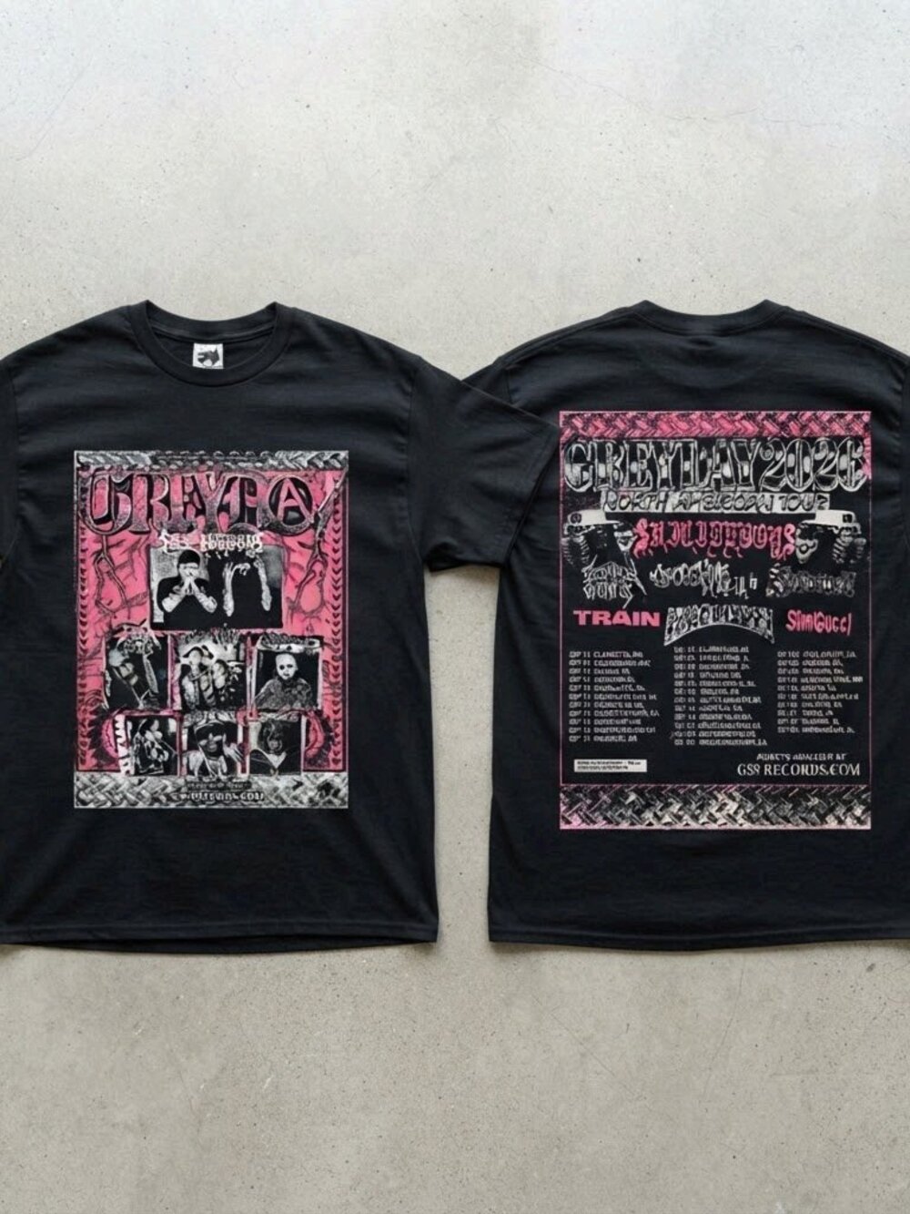 Suicideboys Grey Day Tour 2026 North American Dates Black T-Shirt S-4XL